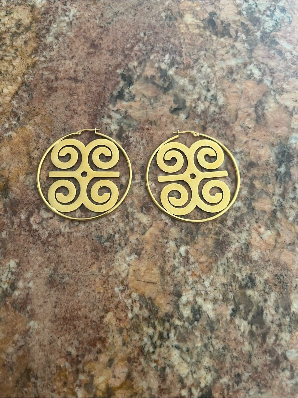 Gold-tone Hoop Earrings - Women Jewelry. NWOT